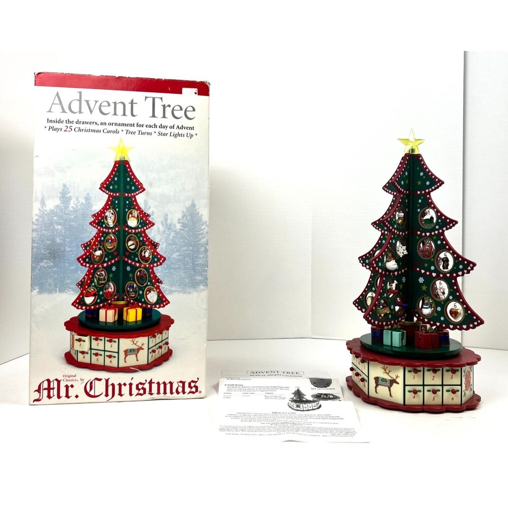 Vtg 2005 Mr Christmas Advent Tree Tested Christmas Holiday Decor XMas Electric